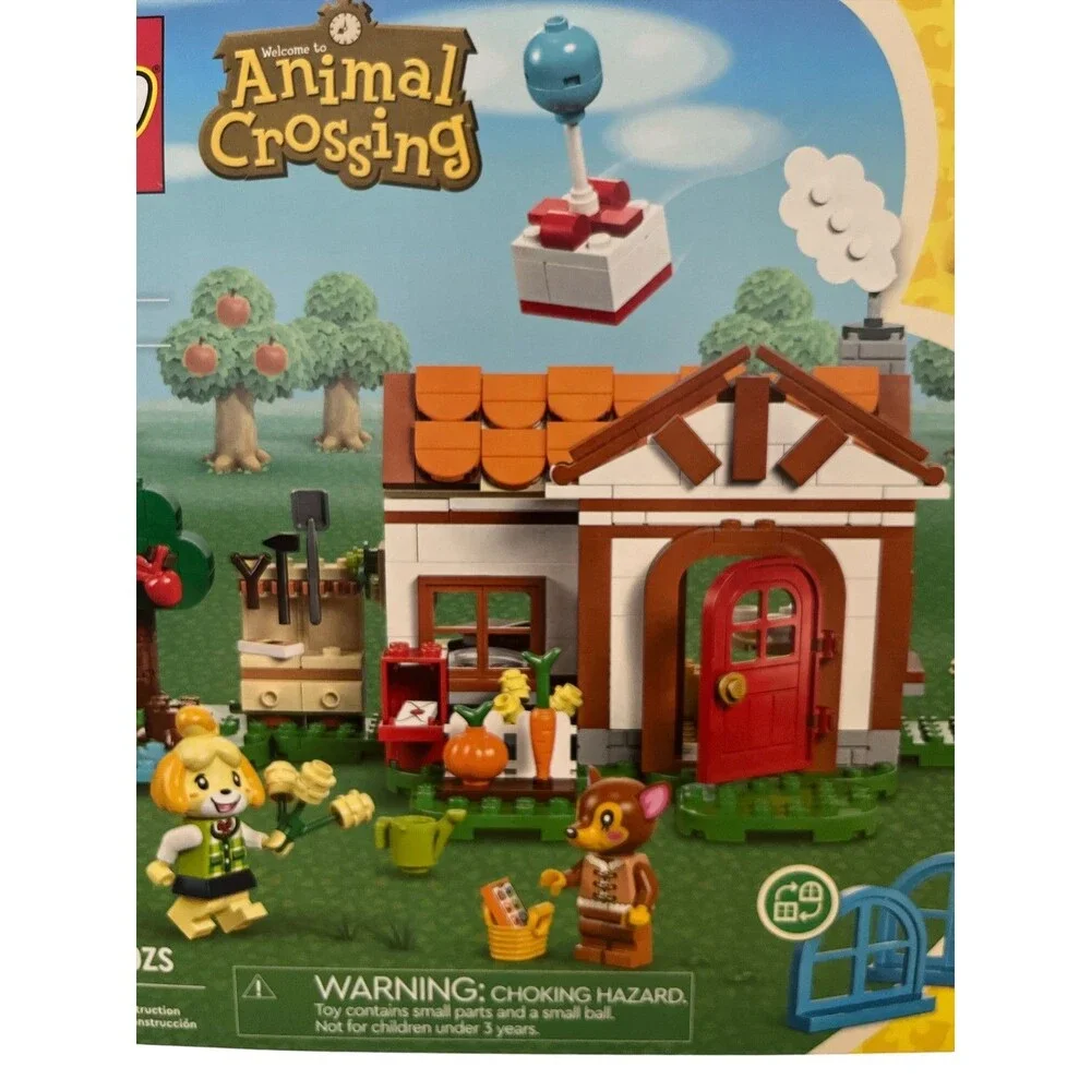 LEGO Animal Crossing Isabelle's House Visit Set  STEM Building Blocks Camping